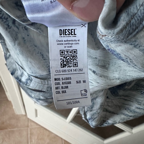 DIESEL SILK ZIP SHIRT - Picture 6 of 6